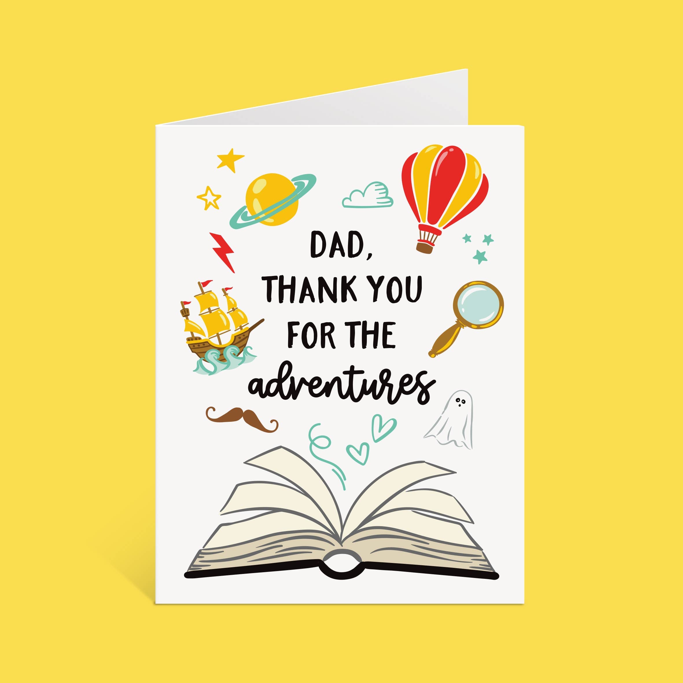 Book Lovers Father's Day Card (A2)